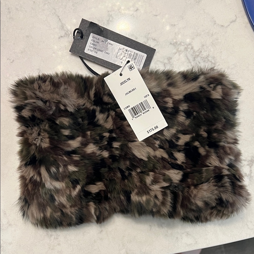 Real Fur Camo neck warmer